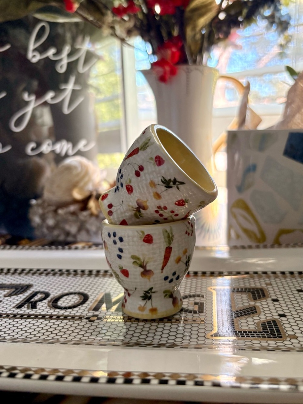 NWT Anthropologie Appoline Egg Cups (X2) 🌹